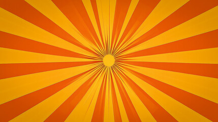 Obraz premium Wallpaper Featuring A Bright Yellow Sunburst Radiating From The Center, Creating A Lively And Energetic Atmosphere With Dynamic Rays Extending Outward
