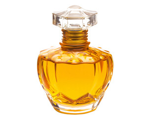 a bottle of perfume with a clear cap