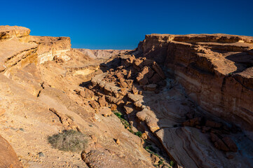 Fototapeta premium Landscape of Sidi Bouhlel Mountain near the city of Tozeur, Tunisia.