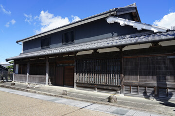 土山宿本陣跡　東海道土山宿の町並み（滋賀県甲賀市土山）