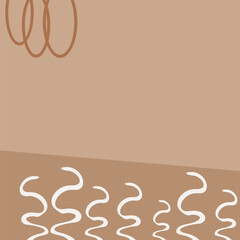 vector background and cover in brown color