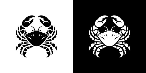 Crab Silhouette Logo Design Inspiration.