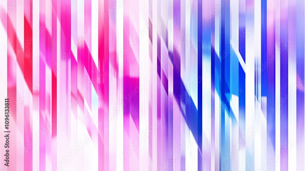 Poster gradient lines creating a modern illusion of depth, in shades of purple and blue.