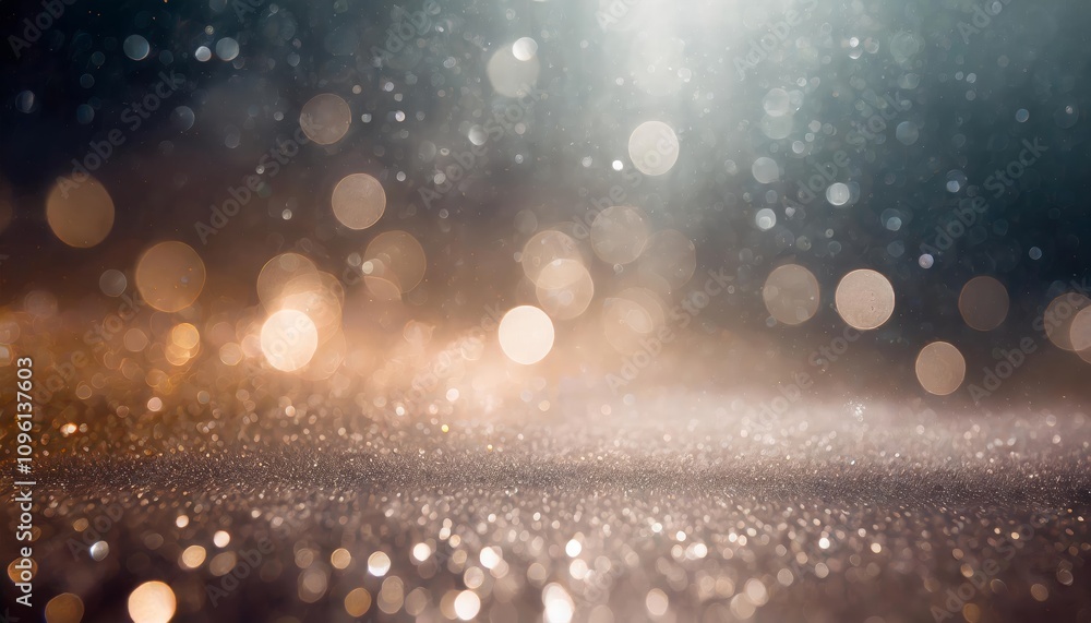 Aufkleber bokeh background with light: glitter and diamond dust subtle tonal variations in soft shimmering hue