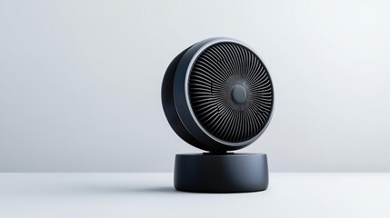 Modern fan, white isolate background
