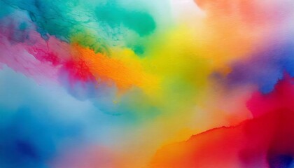 Vivid and Dynamic Bright Colorful Watercolor Paint Background Texture with Abstract Artistic Patterns, Vibrant Strokes, and Gradient Blends for Creative Design and Visual Inspiration