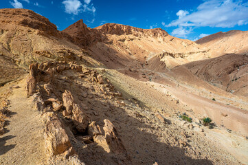 Mountains near the Chebika Oasis. One of the most popular travel destinations in Tunisia.