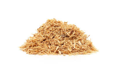 One pile of wood sawdust.