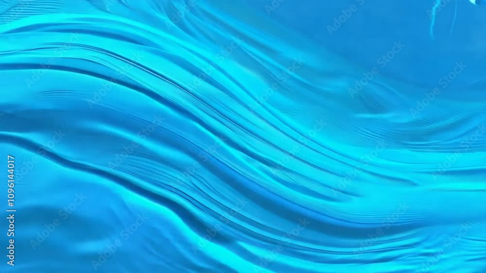 Poster abstract blue waves smooth, serene, and calming visual background with artistic texture and vibrant 