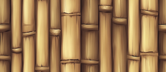 Fototapeta premium Bamboo background with pixel style, Ai generated images