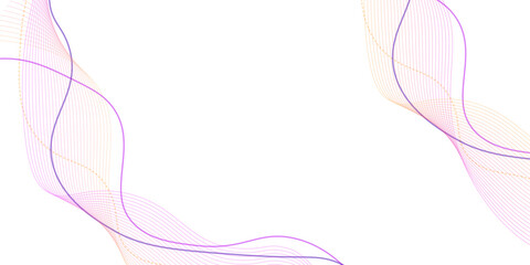 Abstract thin colorful and white wavy lines background. Digital energy waves technology concept.  Flowing particles future technology concept abstract gradient and colorful wave curve lines banner.