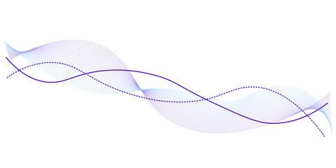 Vector curve wave seamless pattern background. Abstract thin colorful and white wavy lines background.