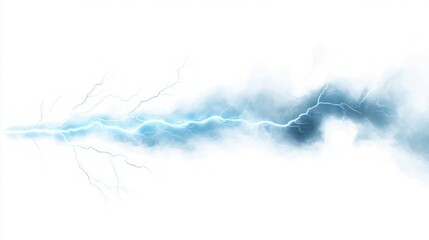 Stunning Lightning Storm Abstract Art