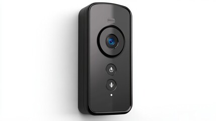 Obraz premium Stylish Modern Doorbell Camera Device