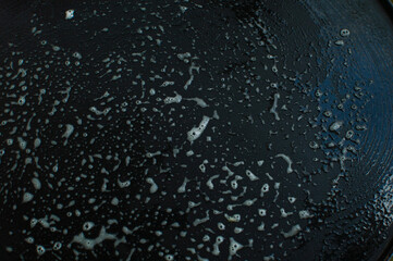 water drops on black background