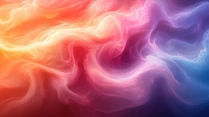 Fototapeta premium Abstract Pastel Rainbow Swirl with Smooth Blending and Soft Texture for Creative Digital Art Projects