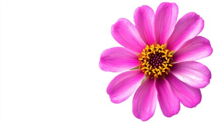 Fototapeta premium Close-up of a Stunning Pink Zinnia Flower