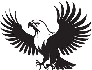Obraz premium Creative Eagle Bird Logo Vectors: Silhouettes for Modern Designs