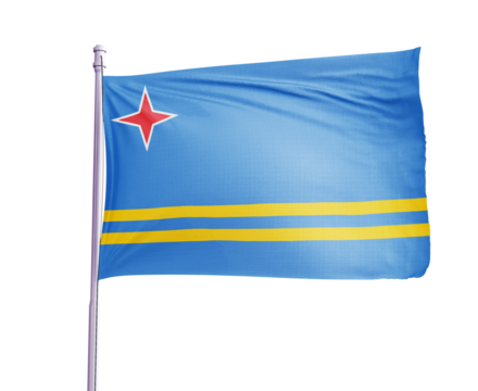 Flag of Aruba  - Powered by Adobe