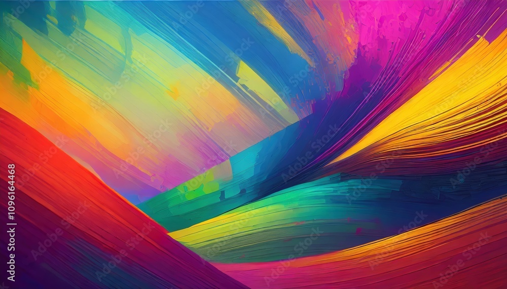 Poster vibrant and colorful abstract wallpaper texture with dynamic swirls, gradients, and patterns in a mo