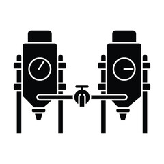 Brewery icon vector on white background