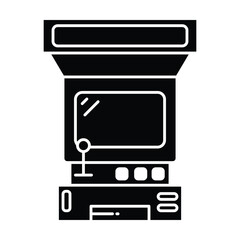 Arcade machine icon vector on white background