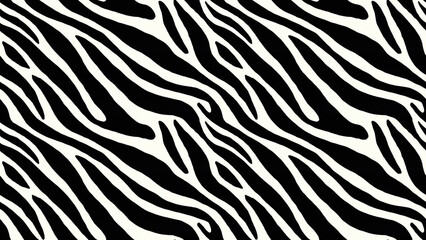 A pattern of classic zebra stripes with medium density