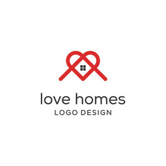 Love With Homes, Business Logo design vector