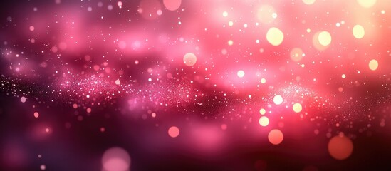 Abstract pink backdrop with stunning bokeh effect featuring light circles and a dreamy, atmospheric composition for creative visuals.