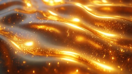 Obraz premium Shiny metallic gold background with elegant light reflections for sophisticated designs
