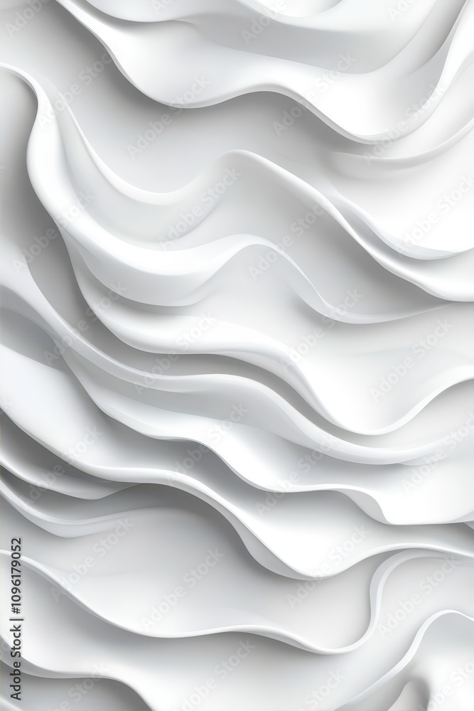 Aufkleber abstract pattern with flowing white texture creates a serene atmosphere for design inspiration