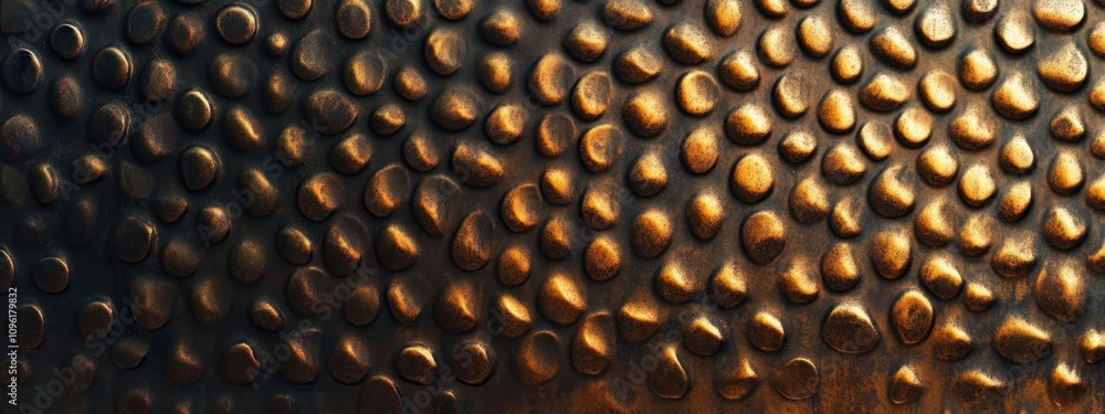 Poster textured surface with rounded protrusions creating a visually striking pattern.