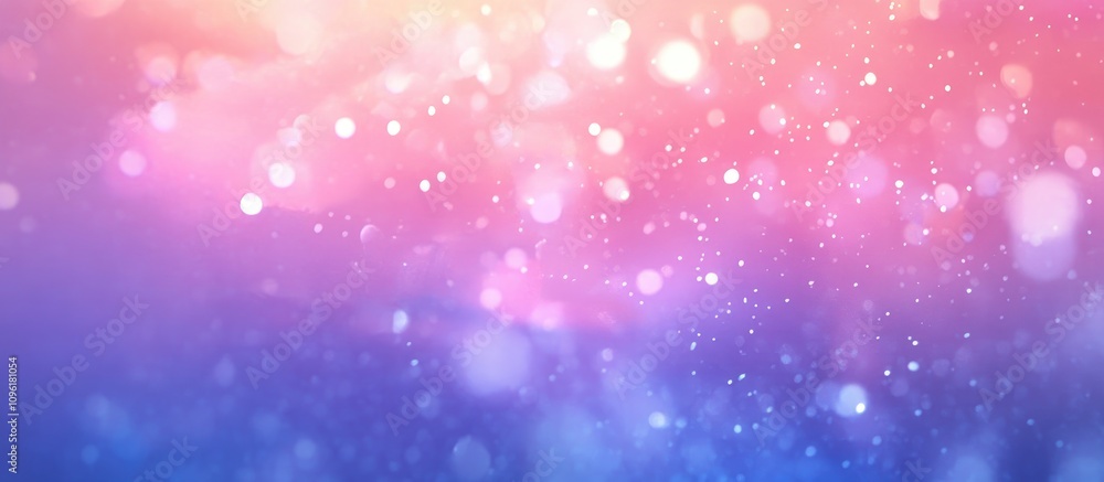 Poster colorful bokeh background with gradient hues of pink and blue creating a dreamy and soft visual atmo