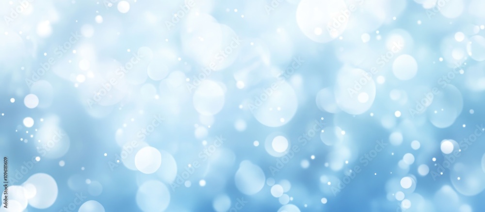 Poster soft blue bokeh background with blurred lights creating an ethereal and dreamy atmosphere perfect fo