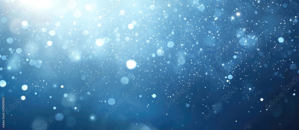 Poster shiny blue confetti background with sparkles ideal for presentations or holiday themes featuring amp