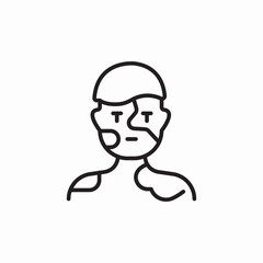 body blemishes icon sign vector