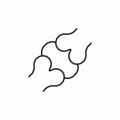 bone cartilage icon sign vector