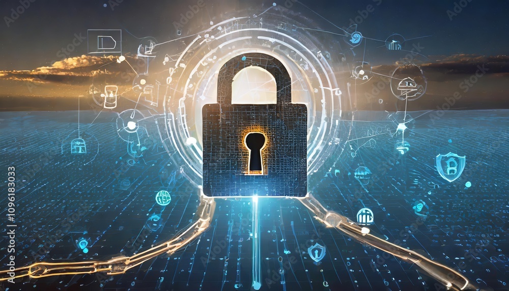 Poster understanding the importance of data privacy in the digital age: safeguarding personal information, 