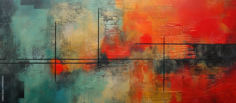 Poster abstract artistic backdrop showcasing a vibrant fusion of colors textures and dynamic patterns for c