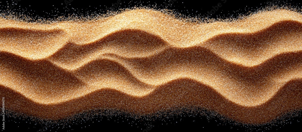 Poster sandy texture showcasing natural waves and shadows shaped by wind creating an abstract illustration 