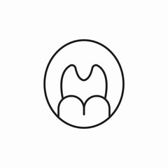 open mouth icon sign vector