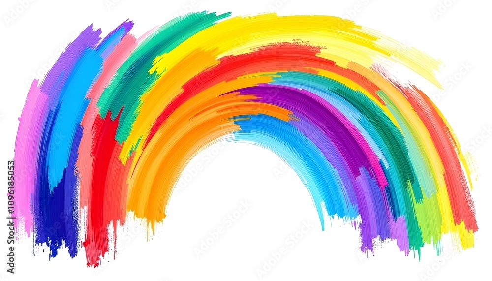 Poster vibrant colorful abstract brush stroke background with dynamic swirls and textures, perfect for arti