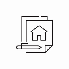real estate purchase documents icon sign vector