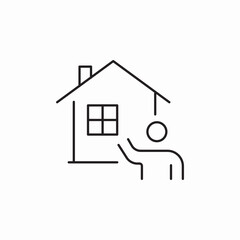 realtor real estate icon sign vector