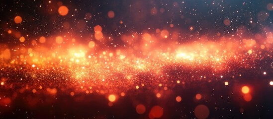 Fototapeta premium Festive glittering lights in soft focus creating a magical atmosphere for celebrations and joyous occasions at night