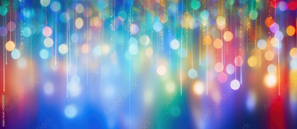 Aufkleber vibrant festive background with blurred multicolored lights creating a joyful atmospheric backdrop f