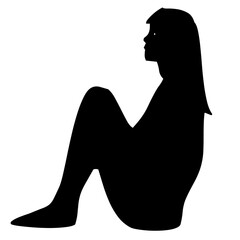 illustration de personne, homme et femme pratiquant activité de fitness, silhouette noire