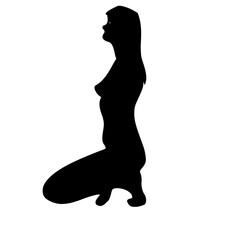 illustration de personne, homme et femme pratiquant activité de fitness, silhouette noire