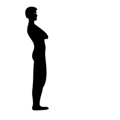 illustration de personne, homme et femme pratiquant activité de fitness, silhouette noire