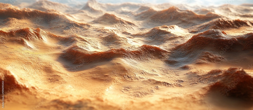 Poster wavy sandy texture with natural shadows created by wind patterns showcasing a desolate and dynamic l